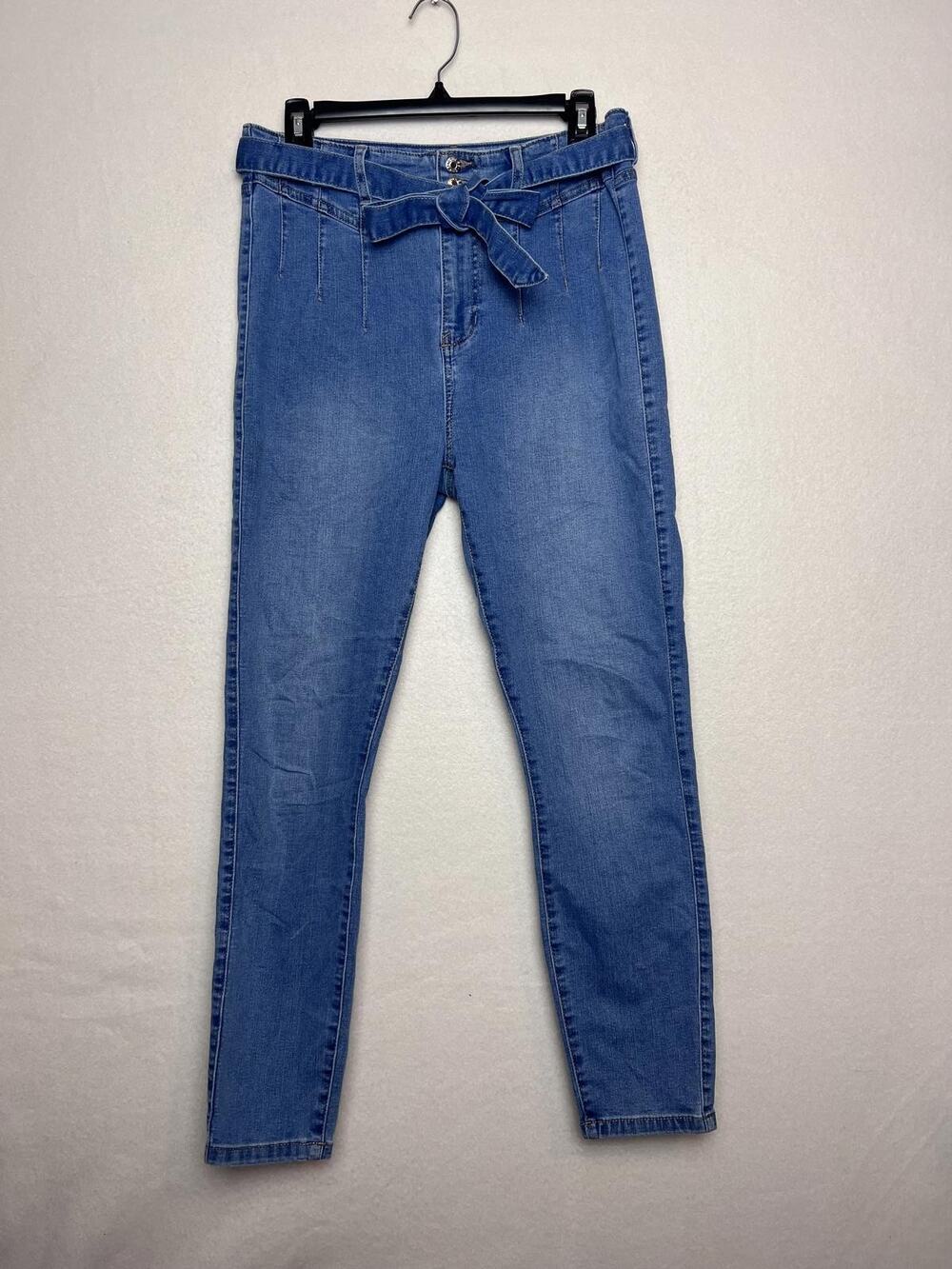 Guess Jeans Skinny Denim Light Blue Jeans Trousers with Tie Belt Women's Size 30